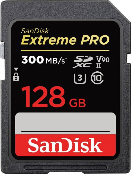 128 GB SDXC ExtremePro 300MB/s V90 UHS-II