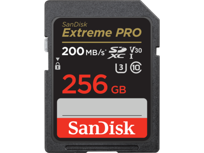 Extreme Pro SDXC UHS-I Card 256GB/200MB/s