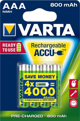 Varta Ready to Use Akku Micro 4er Blister (AAA/HR03)