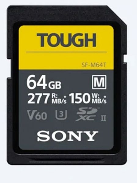 SDXC 64 GB Cl10 UHS-II U3 V60 Tough 277/150 MB/s
