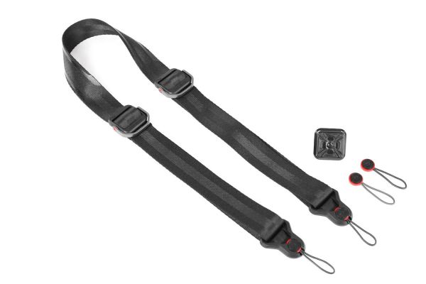 Slide Lite - Black (Schwarz) - Kameragurt für Einsteiger-DSLRs und größere spiegellose