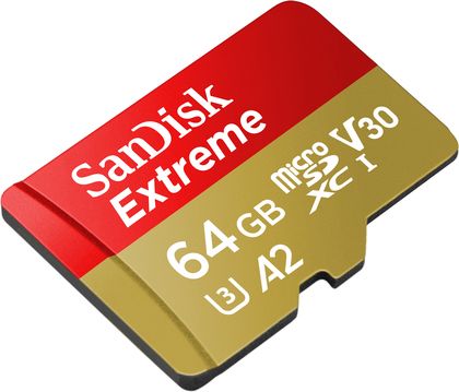 SanDisk Extreme 64 GB microSDXC 160 MB/s UHS-I, Class10, U3, V30, A2